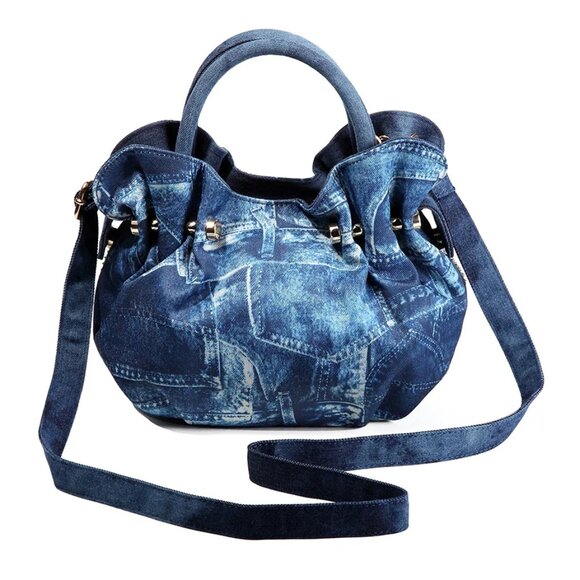 Sparking Denim Rhinestone bag - Picture 4 of 6